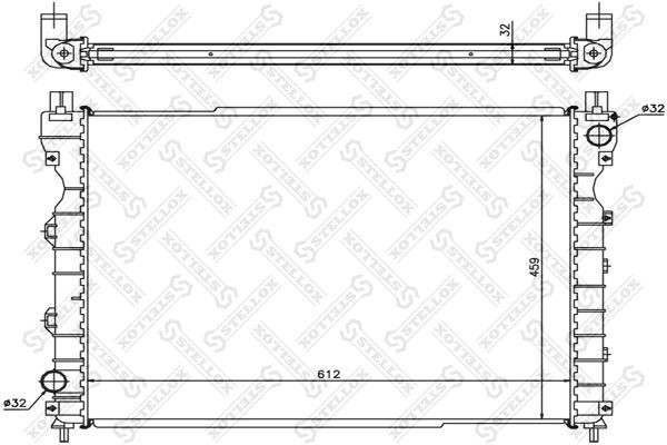 Радиатор охлаждения LAND ROVER Freelander Stellox 10-26283-SX