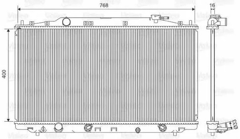 Радиатор охлаждения HONDA ACCORD Valeo 701 551