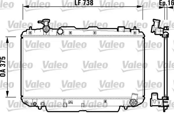 Радиатор охлаждения TOYOTA Rav 4 Valeo 734 182