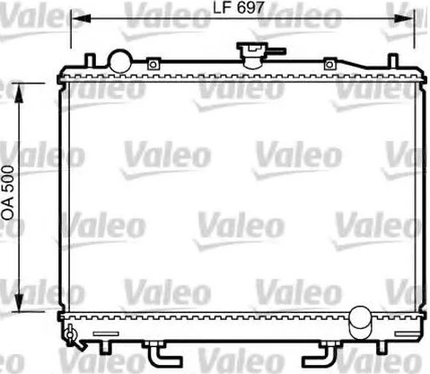 Радиатор охлаждения MITSUBISHI Montero Valeo 735 059