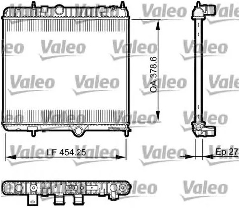 Радиатор охлаждения CITROEN DS5 Valeo 735 560