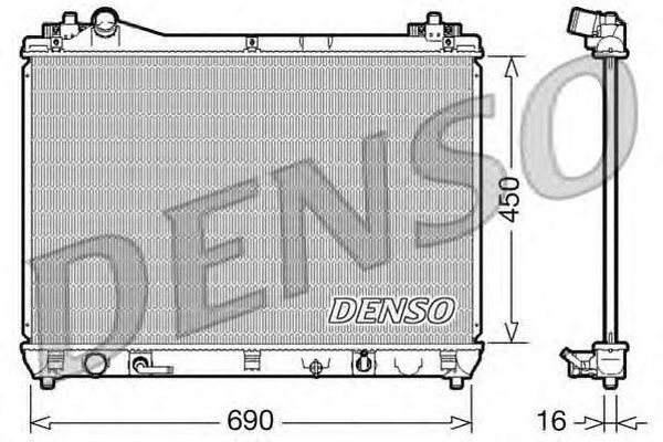 Радиатор охлаждения SUZUKI GRAND VITARA Denso DRM47017