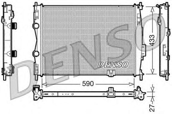 Радиатор охлаждения NISSAN QASHQAI Denso DRM46019