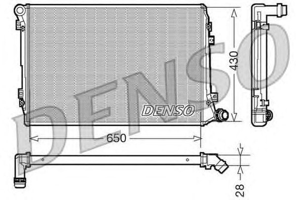 Радиатор охлаждения AUDI A3 Denso DRM32037