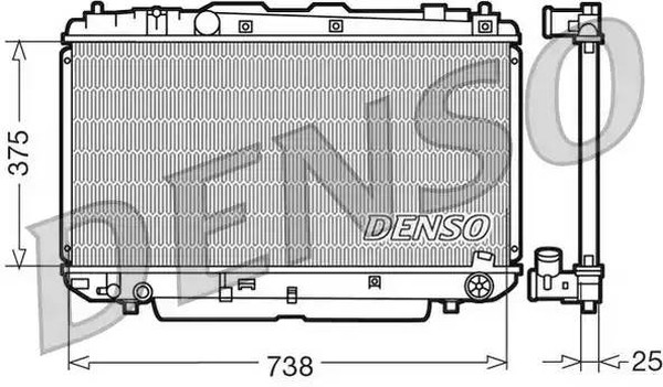 Радиатор охлаждения TOYOTA Rav 4 Denso DRM50021
