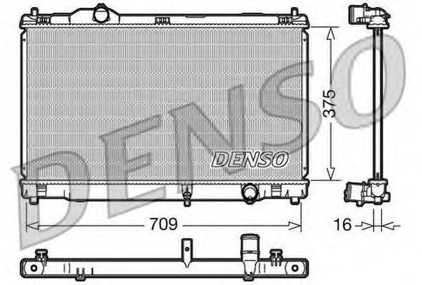 Радиатор охлаждения LEXUS IS Denso DRM51001