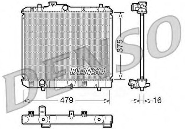 Радиатор охлаждения SUZUKI Splash Denso DRM47004