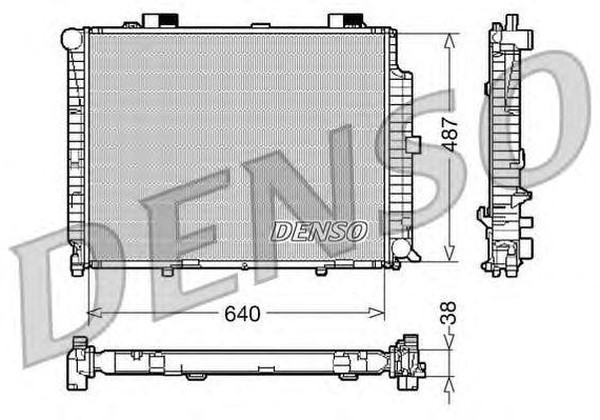 Радиатор охлаждения MERCEDES E-CLASS Denso DRM17087