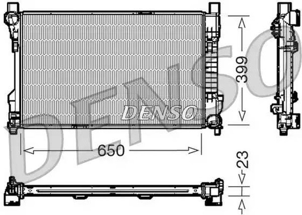 Радиатор охлаждения MERCEDES SLK Denso DRM17081