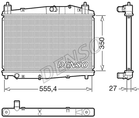 Радиатор охлаждения MAZDA 2 Denso DRM44046