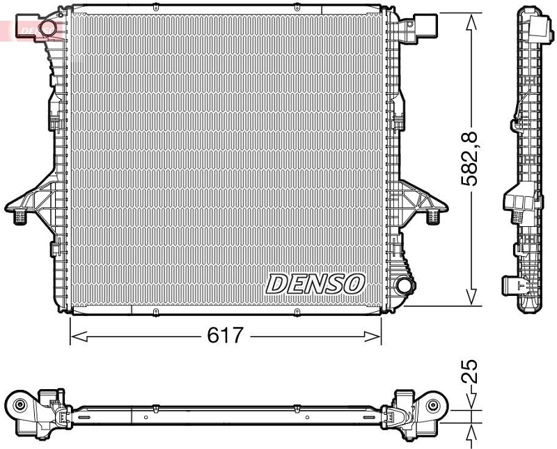 Радиатор охлаждения VOLKSWAGEN Amarok Denso DRM32052