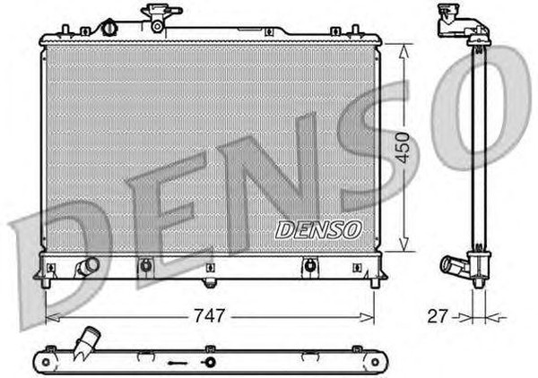 Радиатор охлаждения MAZDA СХ-7 Denso DRM44025