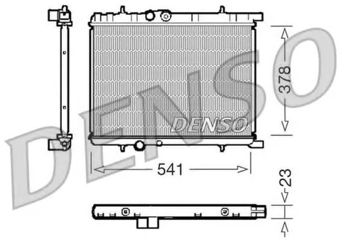 Радиатор охлаждения PEUGEOT 206 Denso DRM21033