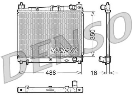 Радиатор охлаждения TOYOTA YARIS Denso DRM50006