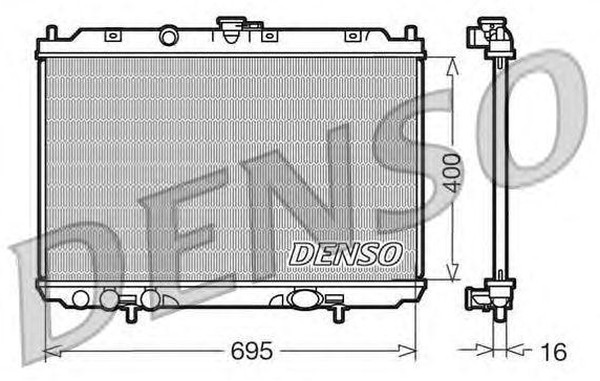 Радиатор охлаждения NISSAN ALMERA Denso DRM46013