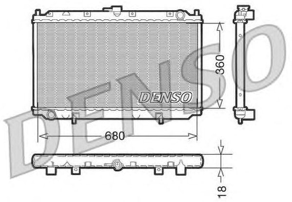 Радиатор охлаждения NISSAN PRIMERA Denso DRM46011