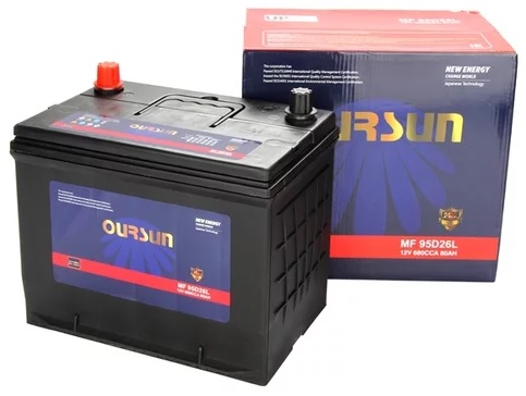 Аккумуляторная батарея SMF OURSUN MF 95D26R (12В, 80А/ч)