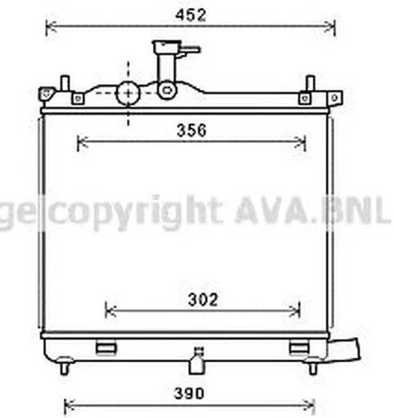 Радиатор охлаждения HYUNDAI i10 AVA HY 2290