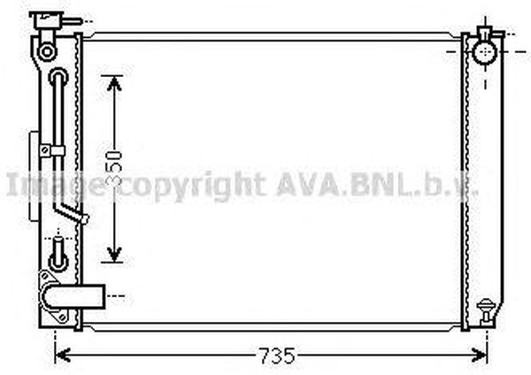 Радиатор охлаждения LEXUS RX AVA TO 2648