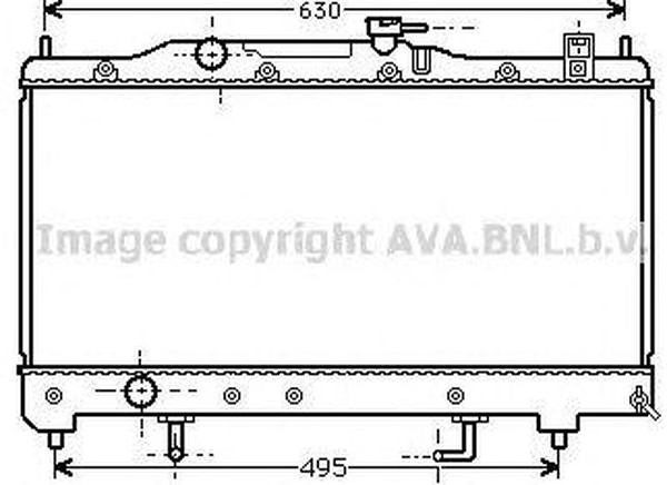 Радиатор охлаждения TOYOTA Avensis AVA TO 2238