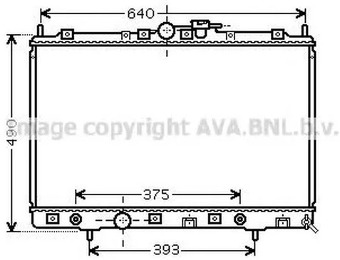 Радиатор охлаждения MITSUBISHI Pajero Pinin AVA MT 2200