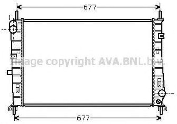 Радиатор охлаждения Ford Mondeo AVA FDA2165
