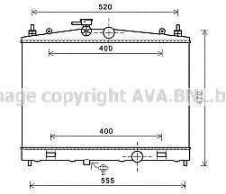 Радиатор охлаждения Nissan Juke AVA DN 2338