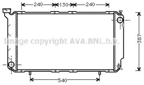 Радиатор охлаждения SUBARU Legacy AVA SU 2010