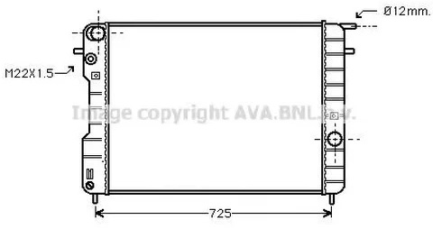 Радиатор охлаждения OPEL Omega AVA OLA2239