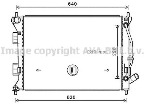 Радиатор охлаждения HYUNDAI Elantra AVA HY 2381