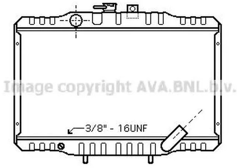 Радиатор охлаждения MITSUBISHI L300 AVA MTA2062