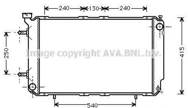 Радиатор охлаждения AVA SU 2041