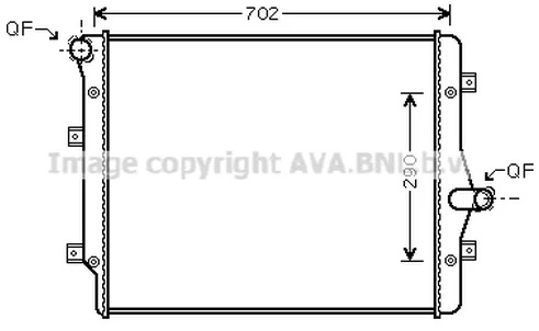 Радиатор охлаждения Audi A3 AVA VN 2208