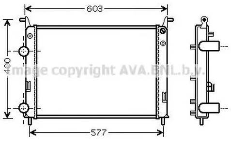 Радиатор охлаждения Fiat Albea AVA FT 2336