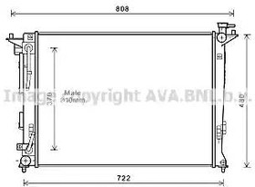 Радиатор охлаждения Hyundai IX35 AVA HY 2283