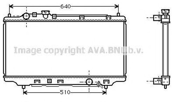 Радиатор охлаждения Mazda 323 AVA MZ 2098