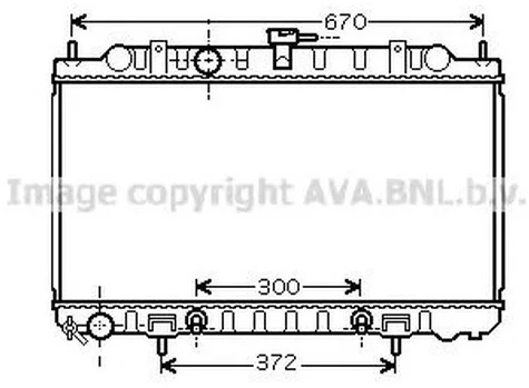 Радиатор охлаждения Nissan Almera AVA DN 2289