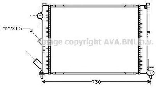 Радиатор охлаждения Renault Espace AVA RTA2165