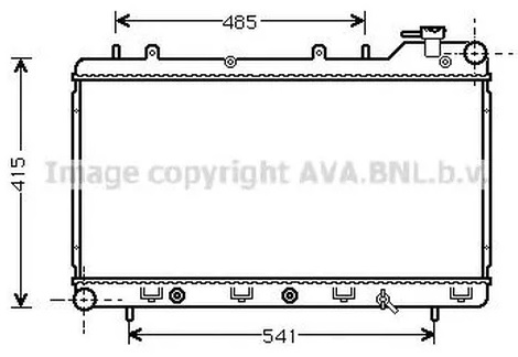 Радиатор охлаждения Subaru Forester AVA SU 2016
