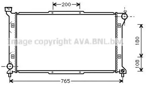 Радиатор охлаждения Subaru Legacy AVA SU 2036