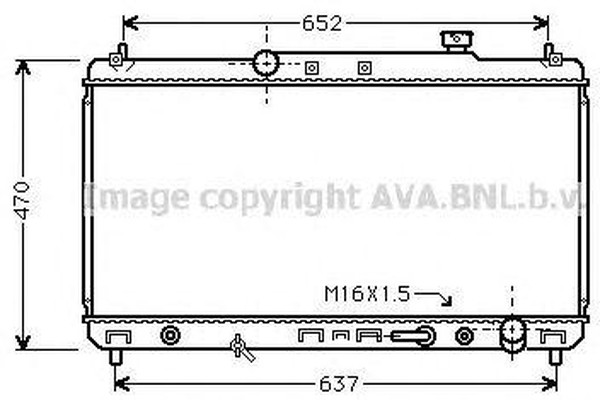 Радиатор охлаждения Toyota Camry AVA TO 2236