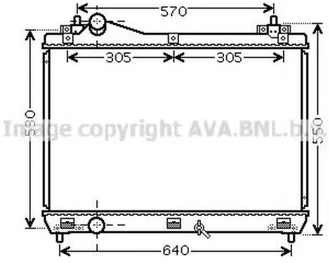 Радиатор охлаждения SUZUKI Grand Vitara AVA SZ 2104