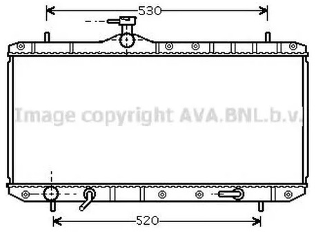 Радиатор охлаждения SUZUKI Liana AVA SZ 2063