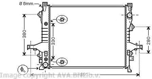 Радиатор охлаждения VOLVO XC90 AVA VO 2133