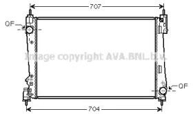 Радиатор охлаждения ALFA ROMEO Mito AVA FTA2454