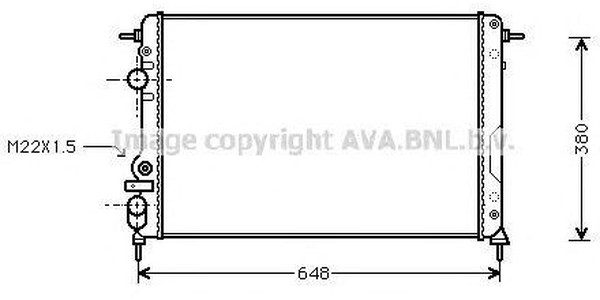 Радиатор охлаждения RENAULT Megane AVA RTA2241