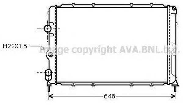 Радиатор охлаждения RENAULT Megane AVA RTA2199
