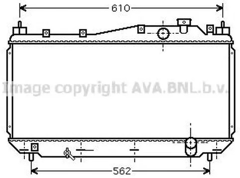 Радиатор охлаждения HONDA Civic AVA HD 2113