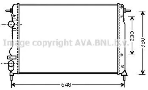 Радиатор охлаждения RENAULT Logan AVA RTA2312