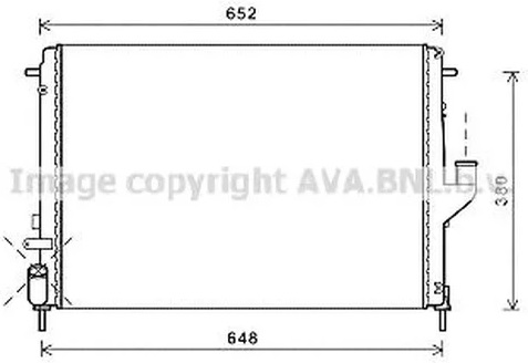 Радиатор охлаждения RENAULT Duster AVA RTA2478